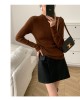 Wool blend yarn high elasticity autumn and winter versatile base sweater